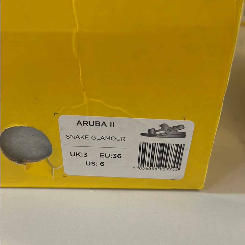 New in box Silver Sandals with Wide Strap - Picture 3 of 10